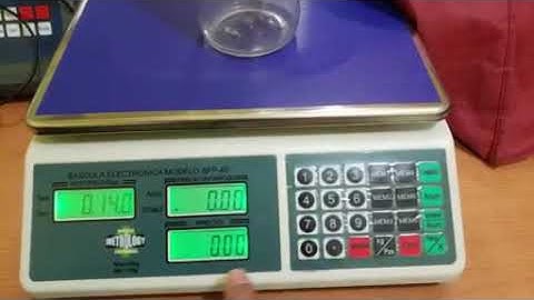 Cambiar de Kilogramos a Libras en Bascula BPP-40