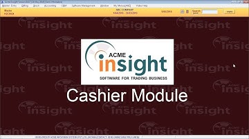 Cashier Module Part 1 (Setup) In Acme Insight Software [Hindi]