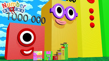 Numberblocks Step Squad NEW 1 to 484 vs 4000000 BIGGEST - The Amazing Step Squad Numberblocks HUGE