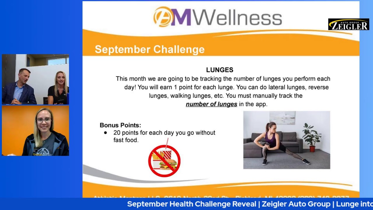 Am Wellness Livestream | August Results | September Challenge Reveal