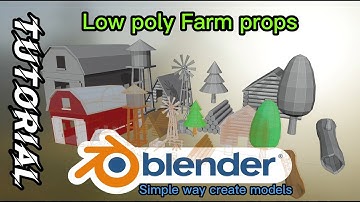 How to modelling Low poly Farm props in Blender