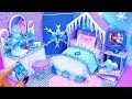 DIY Miniature Frozen Bedroom and Shoes for Disney Elsa