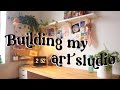 My DREAM art studio makeover!! ★ Creating an aesthetic art studio