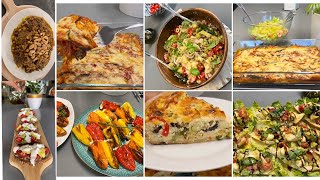 8 recettes👌menu de la semaine /salade /taosts/plat tunisien /Mrouzia /gratin /minis 🌶️/tarte 🍆🌶️