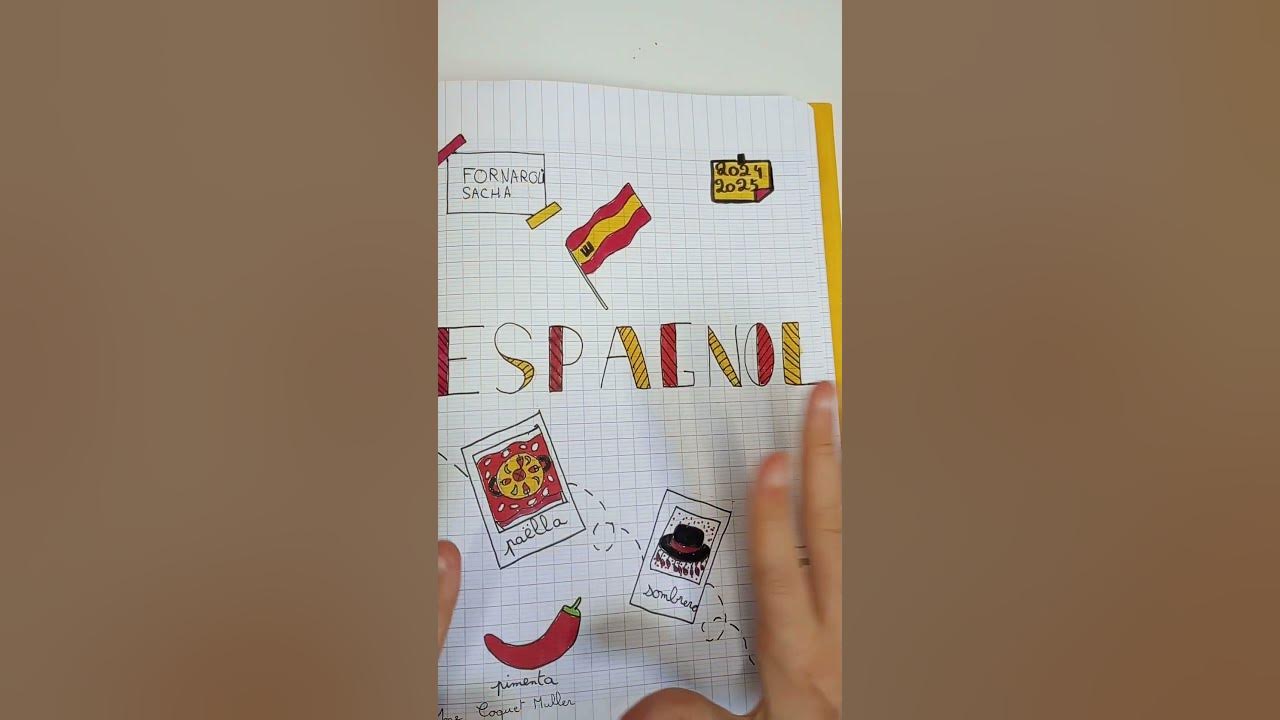 Page De Garde D'espanol PAGE de GARDE d'ESPAGNOL 2024-2025 - YouTube