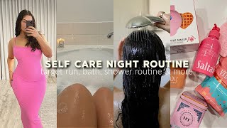 a girly self care routine♡ target run, shower/bath routine, & more!