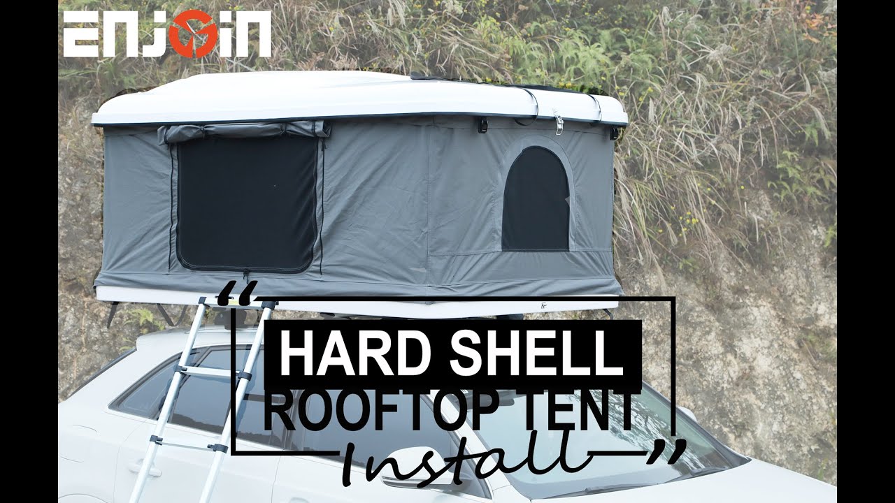 ENJOIN how to install hard shell roof top tent?