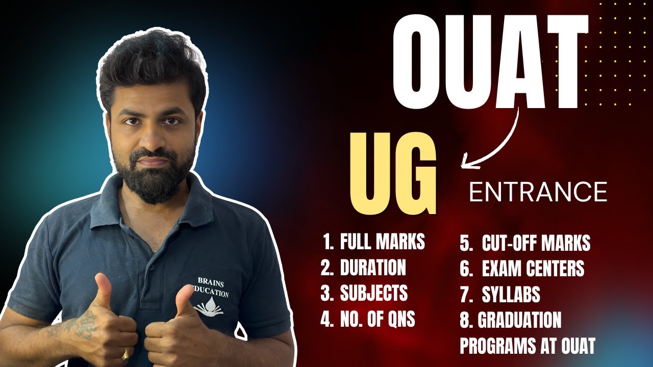OUAT UG Entrance details, full marks, wrong attempts, all courses and colleges in Odisha ouat class
