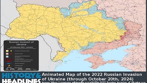 Animated Map of the 2022 Russian Invasion of Ukraine (through October 20th, 2024)