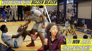 Texas A&M Commit Kobe Brown HITS A BUZZER BEATER 😱😳!!In The FINAL SECONDS Vs  Buckhorn!!