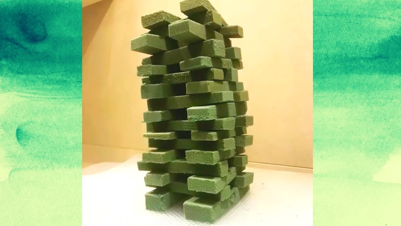 Floral Foam ASMR Dry Crushing Compilation Video 53 YouTube