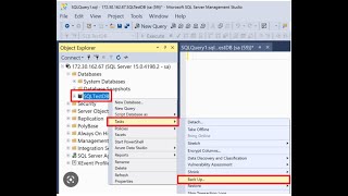 sql server 2019 | ssms 2018 | backup and restore databases from one server to another server