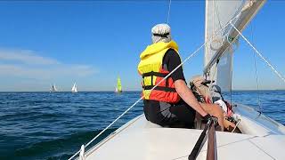 Flying Fifteen "Saffron" takes mum and dad out for a race