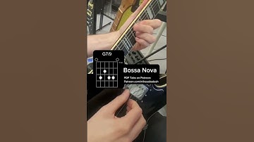 Bossa Nova rhythm fingerstyle 🎸 #guitar #guitartricks #guitarlesson #tabs #bossanova #табы