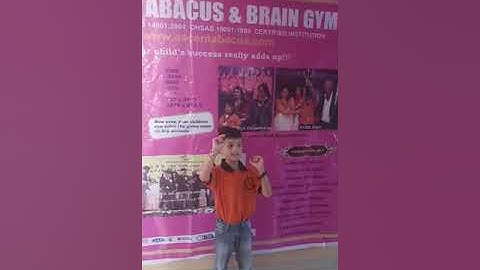 6 yr old Daksh Bafna too excited to perform the magical calculations that he just learnt at Ascent !