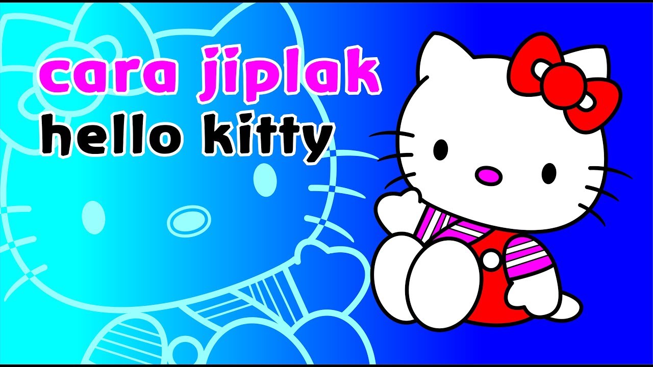 tutorial gambar hello  kitty  jadi vektor YouTube