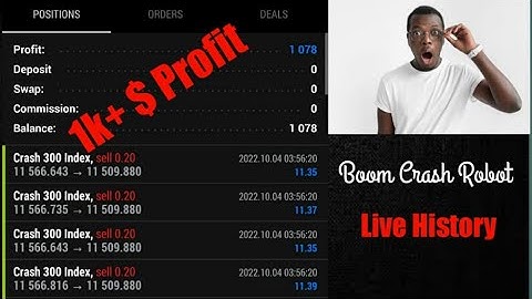 Boom and Crash Auto Trading Robot | 1k+$ profit in 12 hour