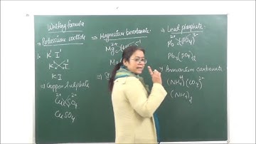 CHEM-X-1-02 Writing Formula by Shaillee Kaushal, Pradeep Kshetrapal  channel