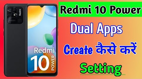 Redmi 10 power mobile create dual apps setting | how to clone Apps in redmi 10 power mobile