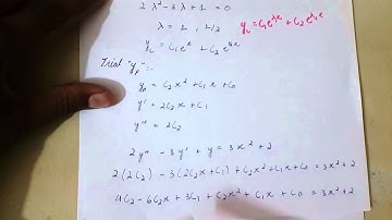 method of undetermined coefficients case 2 (x^m)