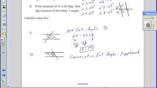 Geometry Ch 3 Test Review