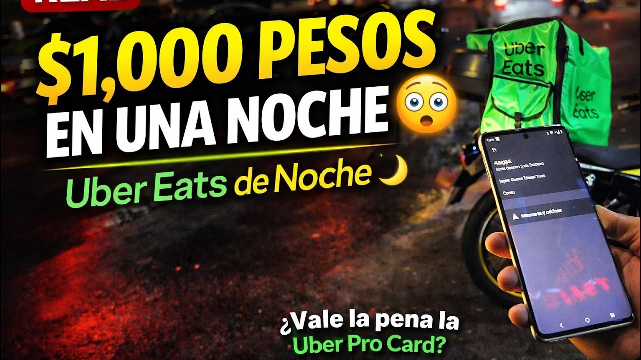 Uber eats : Trabajando de noche/ consubanco/Diamante