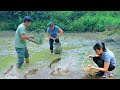 Together harvesting duck eggs and perch preserve enough food for half a year  forest life