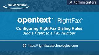 Configuring RightFax Dialing Rules   Adding a Prefix to a Fax Number screenshot 2