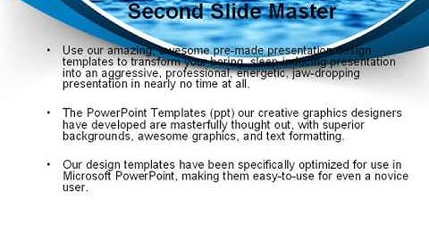 Sea PowerPoint Template by PoweredTemplate.com