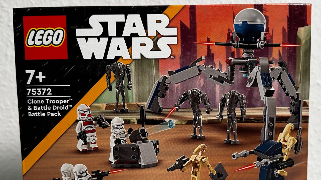 LEGO Star Wars 75372 Clone Trooper & Battle Droid Battle Pack Officially  Revealed