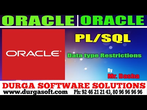 Oracle Tutorial||onlinetraining||pl/sql|| Data