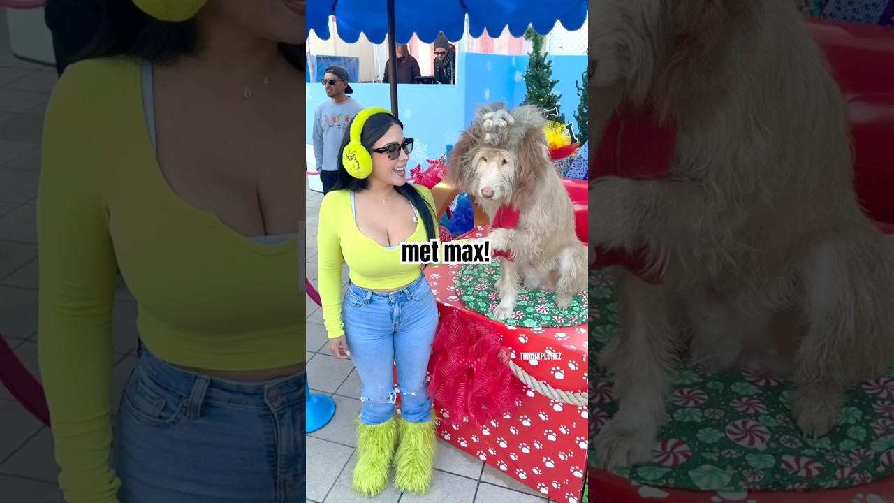 met max at Grinchmas! #viralshort #foryou