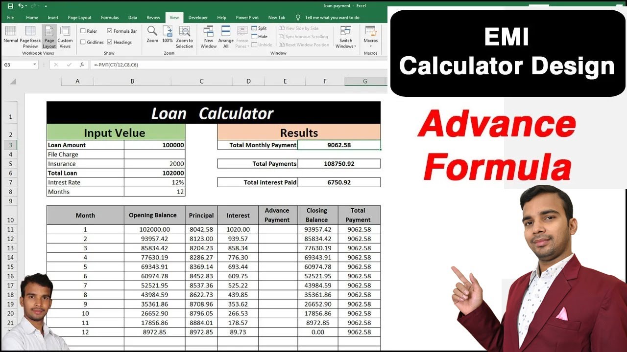 Home Loan Emi Calculator In Excel Sheet LOANCROT