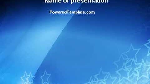 Design Stars PowerPoint Template by PoweredTemplate.com