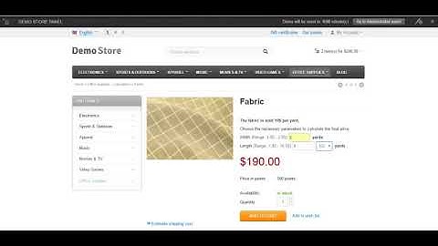 CS-Cart add-on "Product Price Calculator". Dynamic price calculation.