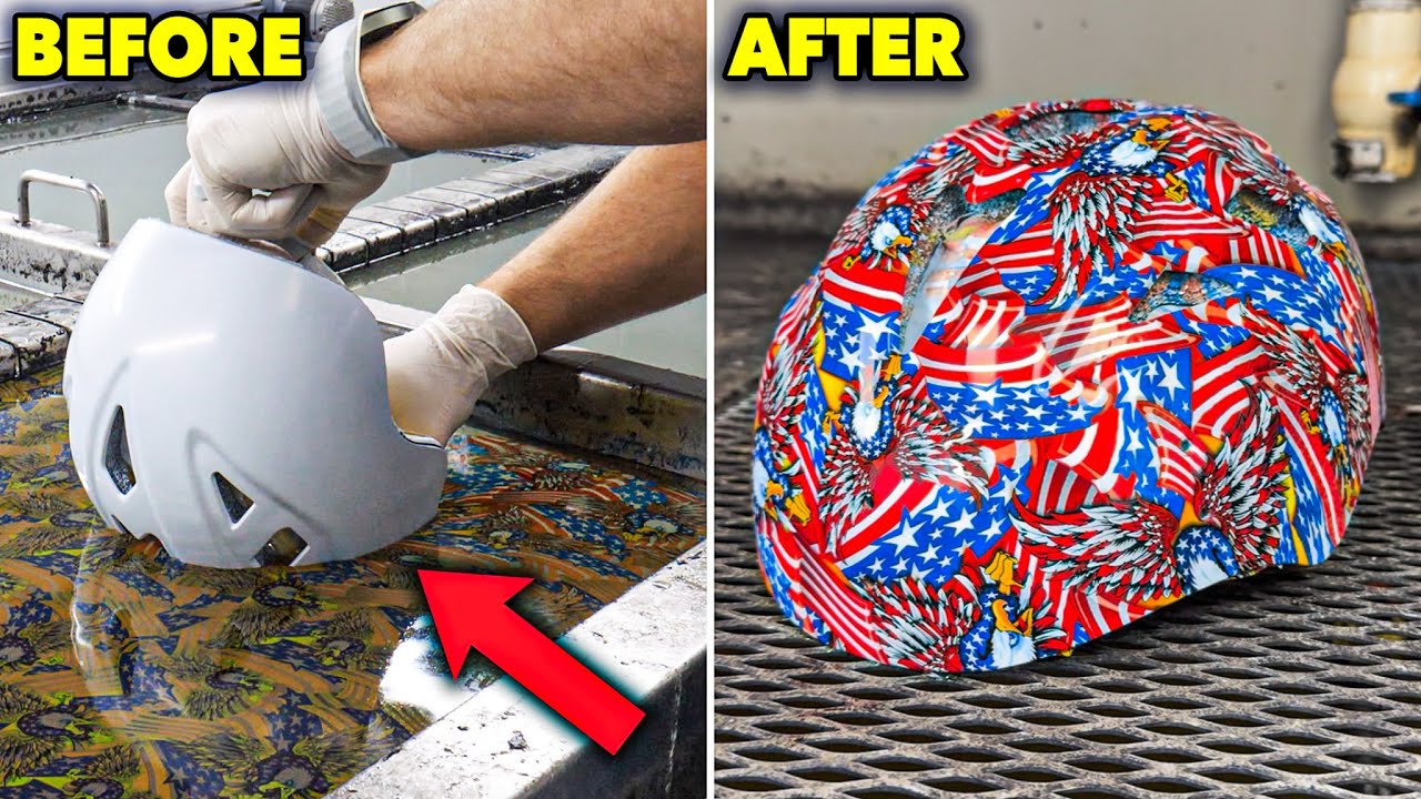 dipping motorcycle helmet HOW TO HYDRO DIP A BIKE HELMET