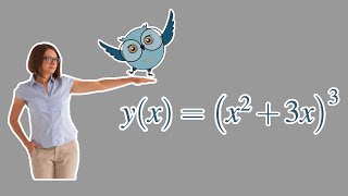 Как найти производную функции y(x) = (x^2 + 3x)^3 ?