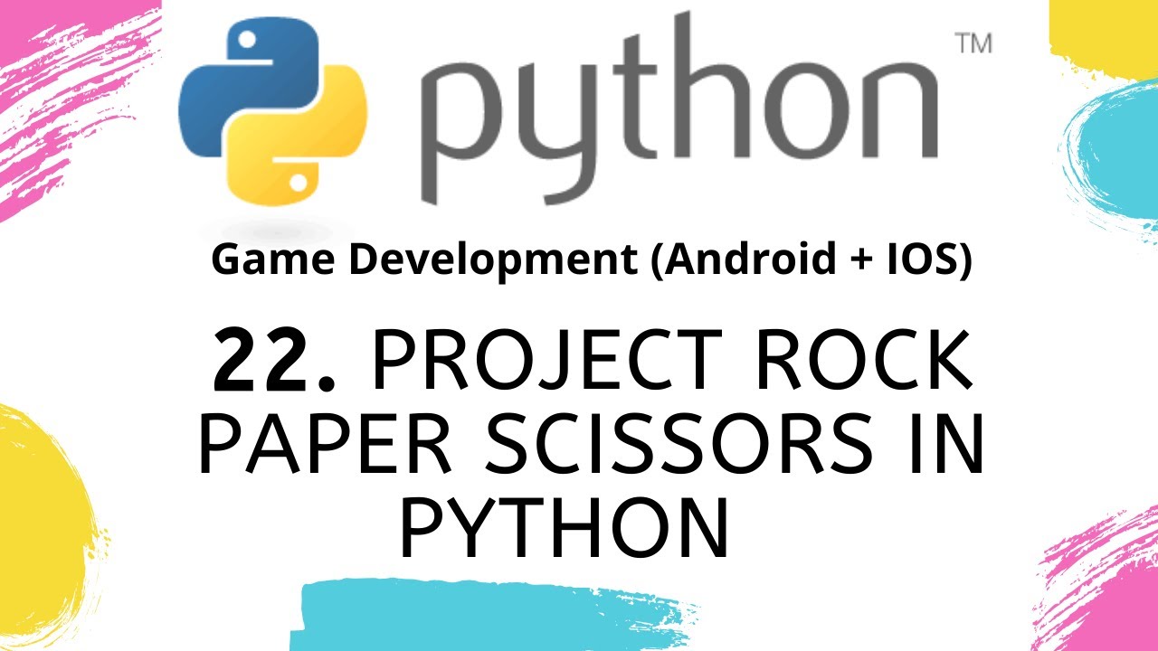 PROJECT ROCK PAPER SCISSORS in Python - YouTube