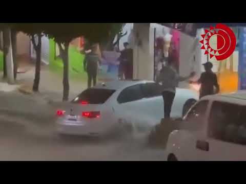 Compilacion: Lluvia con granizo inunda las calles de Tula