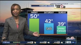 Quiet weather pattern continues to build toward 50s