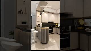 ✨ Desain Dapur Modern Minimalis Mewah | Kitchen Set Elegan dengan Mini Bar Estetik🔥🔥