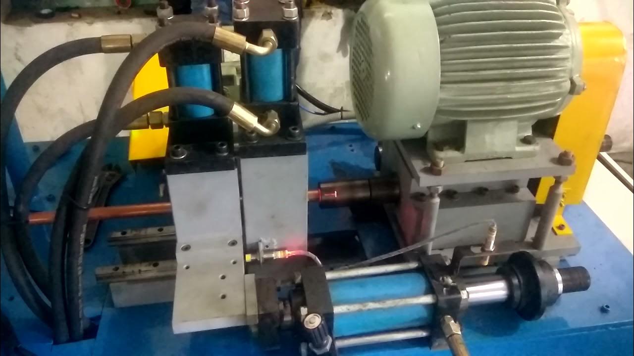 Copper tube Spinning Machine Working YouTube