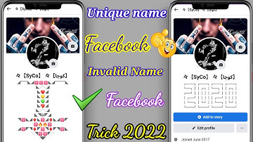 Invalid Name Facebook Account New Symbol | How to make invalid name facebook id 2022 |Asad technical