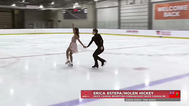 2022 Skate Canada Challenge. Junior FD. Erica Estepa/ Nolen Hickey