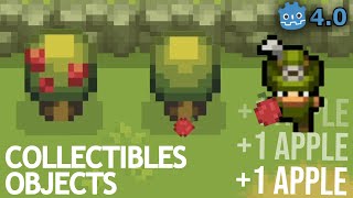 How to Make Collectable Objects in Godot 4 (coins, apples, etc)