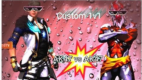 Free fire custom match. AK47 VS AK47 | 1v1 funny video wait for end 