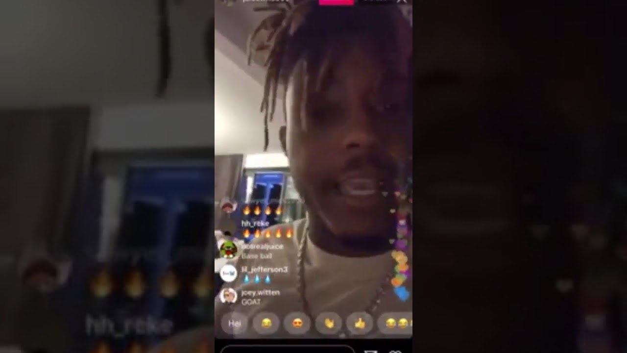 juice wrld freestyle on Instagram live YouTube