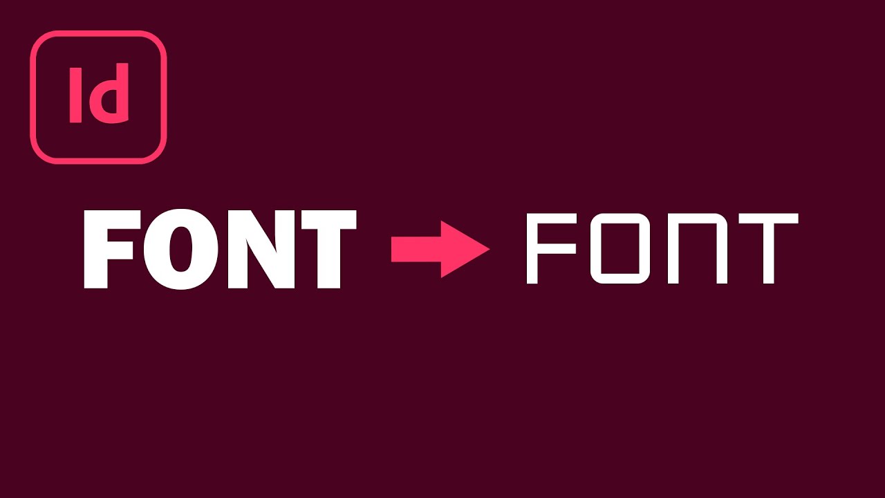How to Change Fonts and Weights In InDesign - YouTube