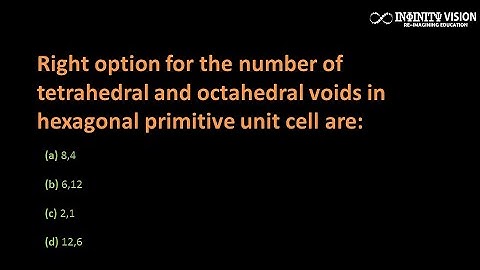 Right option for the number of tetrahedral and octahedral voids in hexagonal primitive unit cell