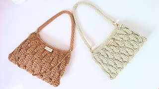 CANHOTA | Bolsa de Crochê MUITO FÁCIL E ECONOMICA